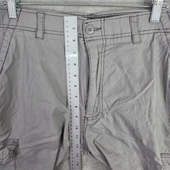 Mens WearFirst WF Gray Ripstop Cargo Shorts Free Band 11" Inseam Stretch Size 38 - Picture 6 of 11